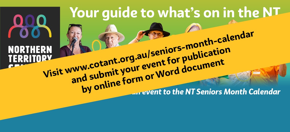 Submit your Seniors Month event for a free listing