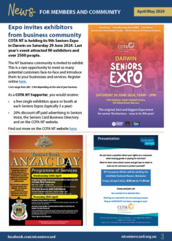 Seniors Card e-News Quarter Page Ad